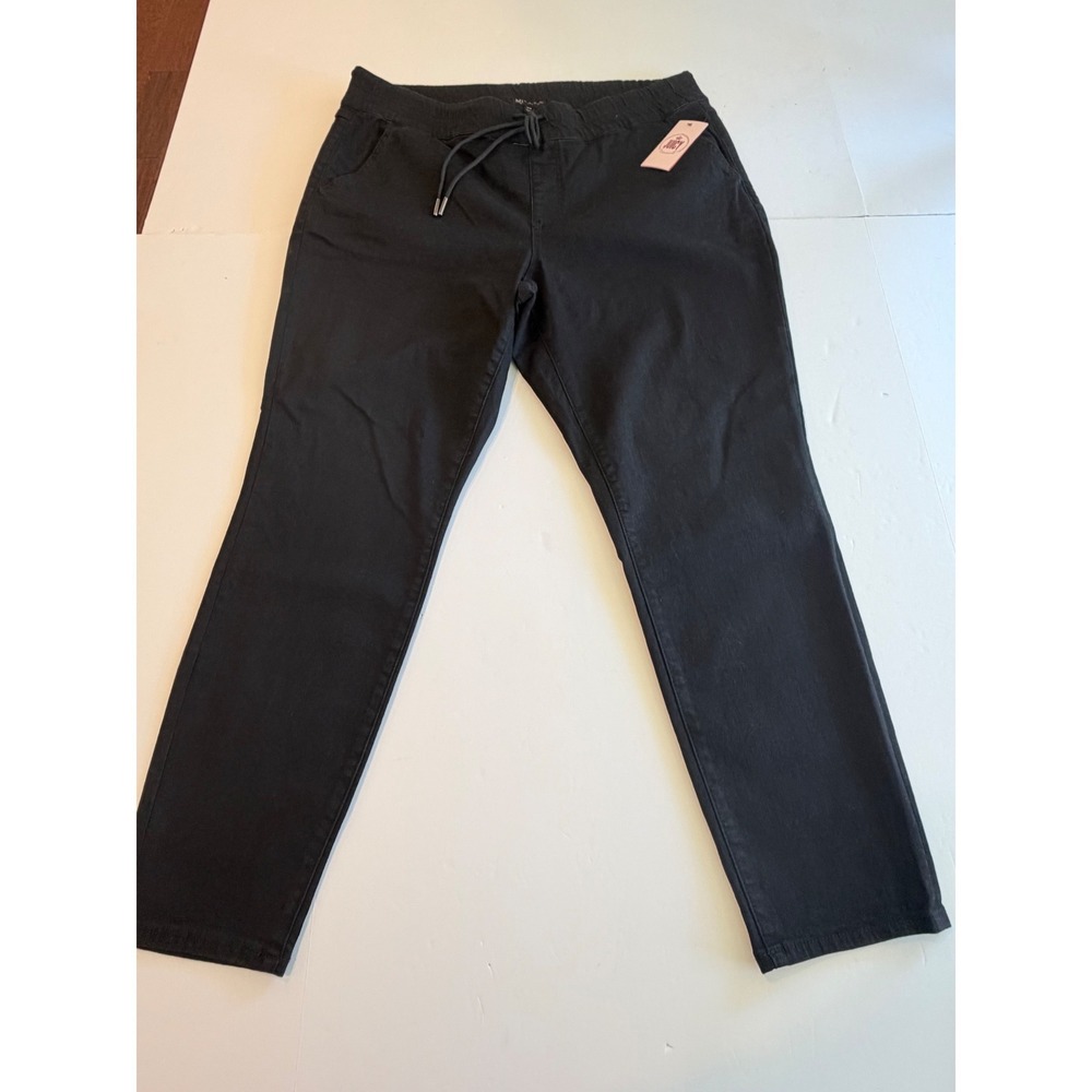 Juicy by Juicy Couture Black Drawstring Elastic Waist Pants Plus Size 18W NWT
